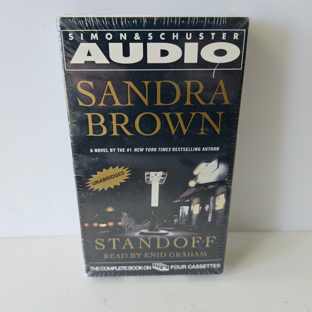 NEW Sandra Brown Standoff Audio Book Cassettes Complete Read by Enid Graham
